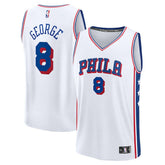 Paul George Philadelphia 76ers Fast Break Replica Player Jersey - Association Edition - White
