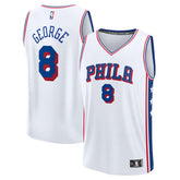 Paul George Philadelphia 76ers Youth Fast Break Replica Player Jersey - Association Edition - White