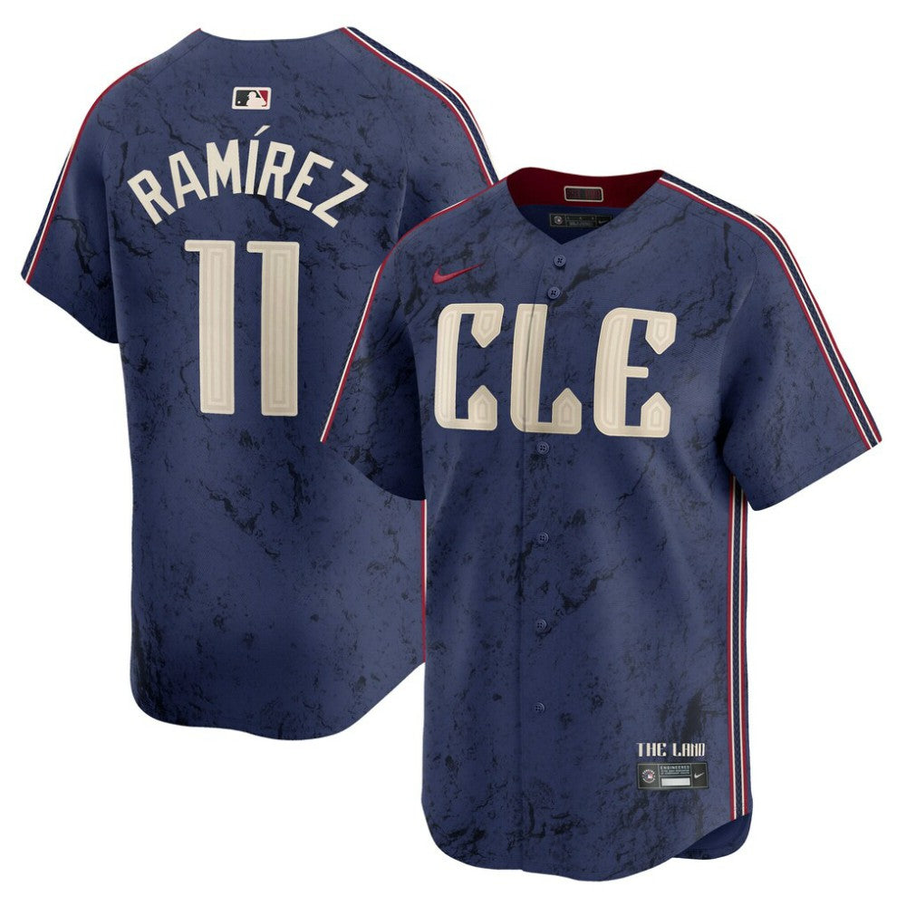 Jos¨¦ Ram¨ªrez Cleveland Guardians City Connect Limited Player Jersey - Navy