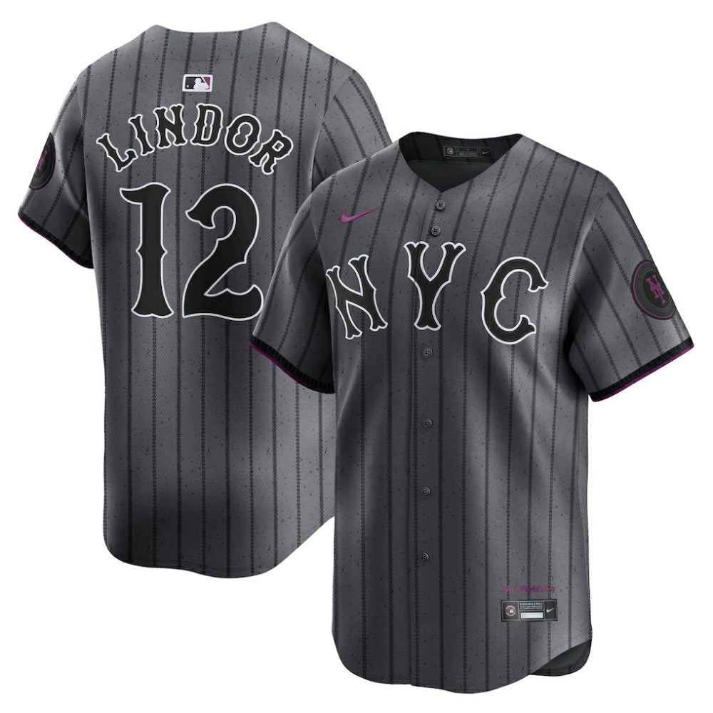 Francisco Lindor New York Mets City Connect Limited Jersey - Gray