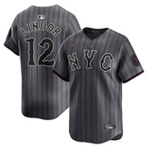 Francisco Lindor New York Mets City Connect Limited Jersey - Gray