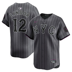 Francisco Lindor New York Mets City Connect Limited Jersey - Gray