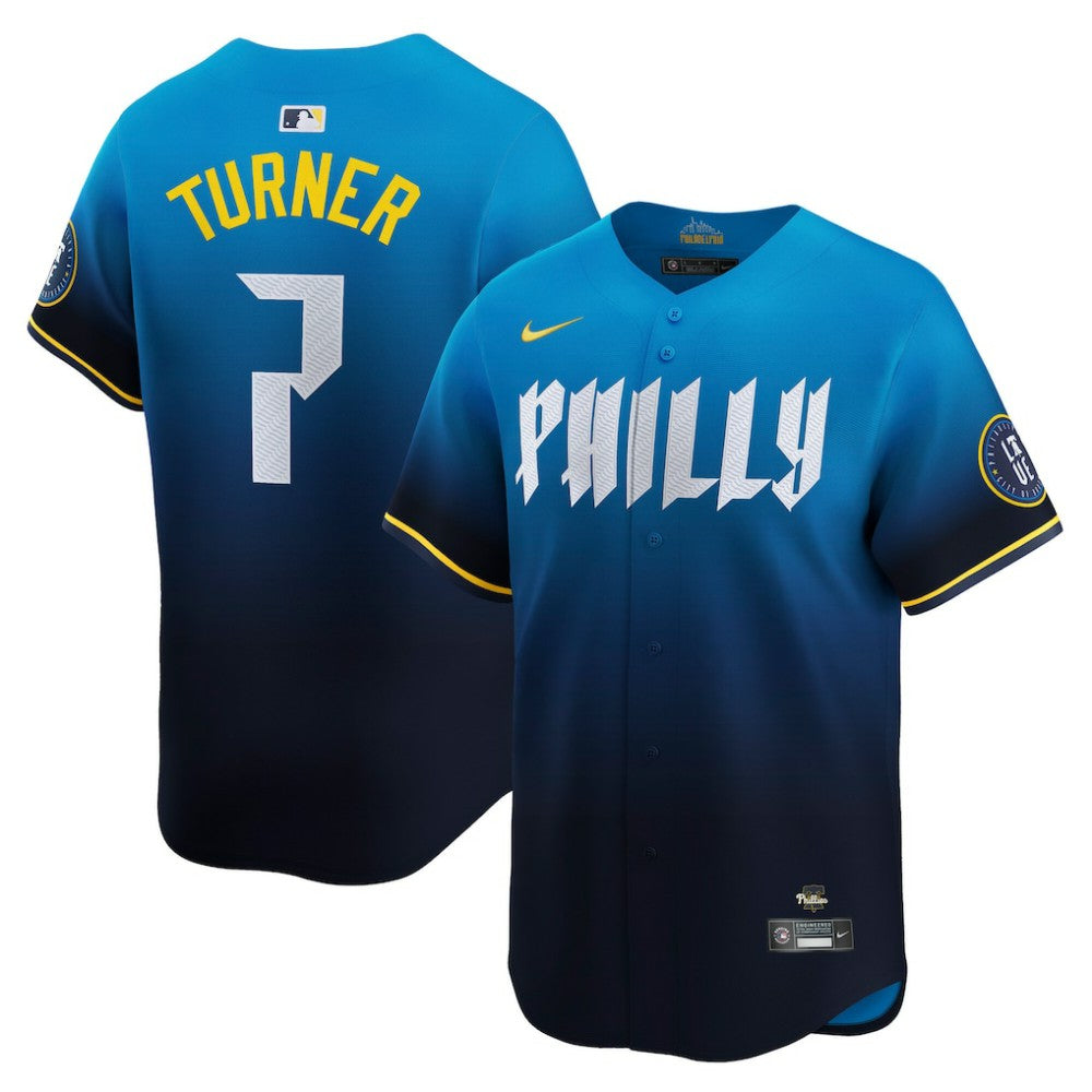 Trea Turner Philadelphia Phillies City Connect Limited Jersey - Blue