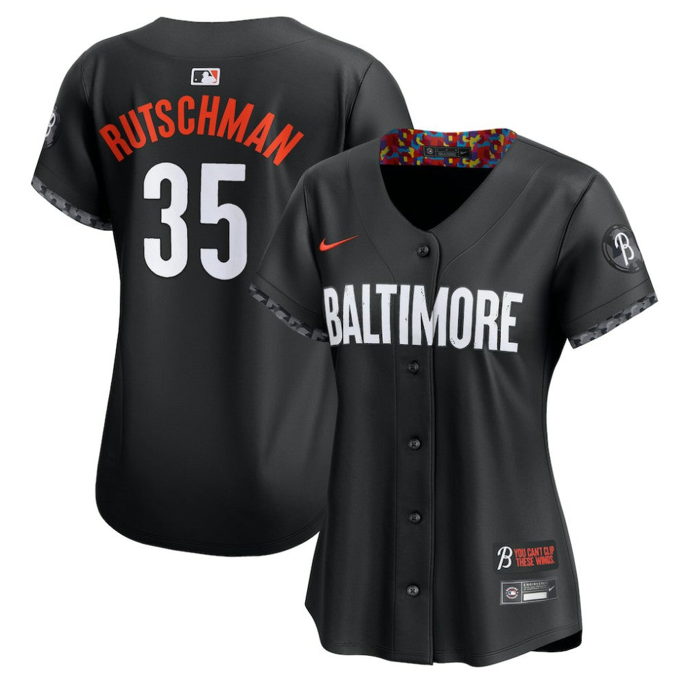 Adley Rutschman Baltimore Orioles Women's City Connect Limited Jersey?- Black