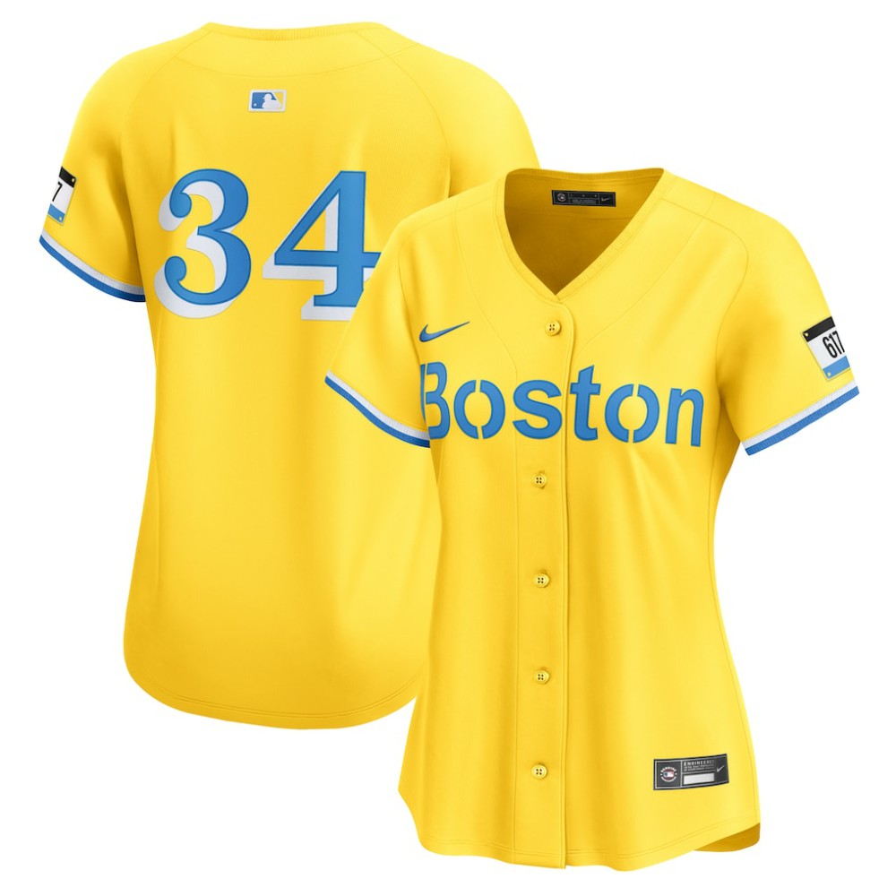 David Ortiz Boston Red Sox Women's City Connect Limited Jersey - Gold