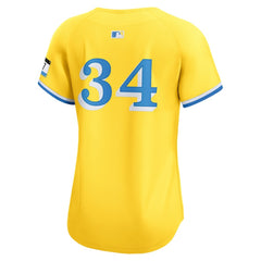 David Ortiz Boston Red Sox Women's City Connect Limited Jersey - Gold
