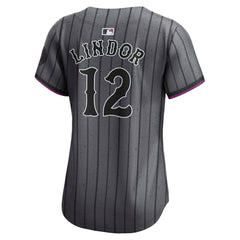 Francisco Lindor New York Mets Women's City Connect Limited Jersey - Gray