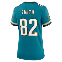 Jimmy Smith Jacksonville Jaguars Women's Prowler Throwback Retired Player Game Jersey - Teal