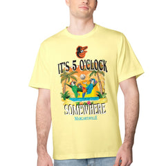 Baltimore Orioles Margaritaville Five O'Clock Graphic T-Shirt Yellow