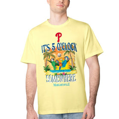 Philadelphia Phillies Margaritaville Five O'Clock Graphic T-Shirt Yellow