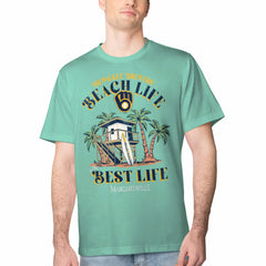 Milwaukee Brewers Margaritaville Beach Hut Graphic T-Shirt Mint