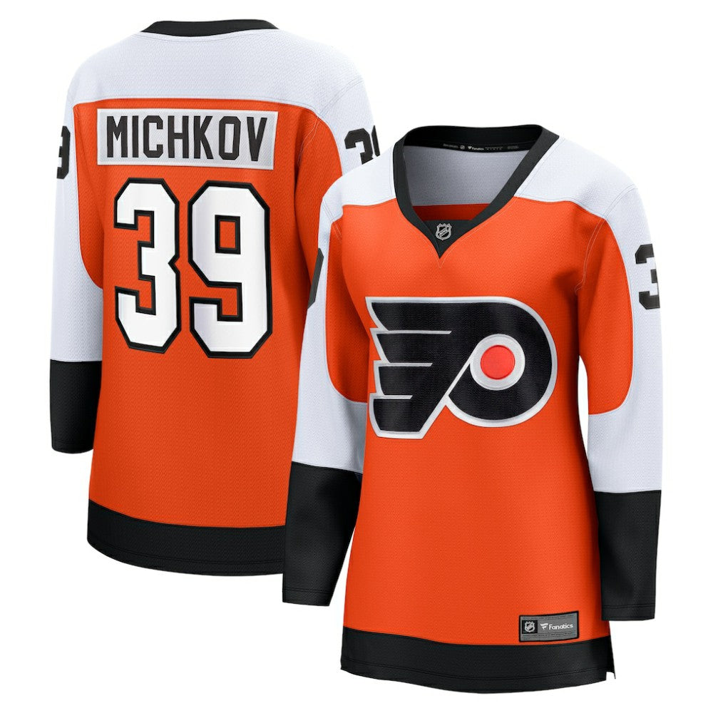 Matvei Michkov Philadelphia Flyers Fanatics Women's Home Breakaway Jersey Orange