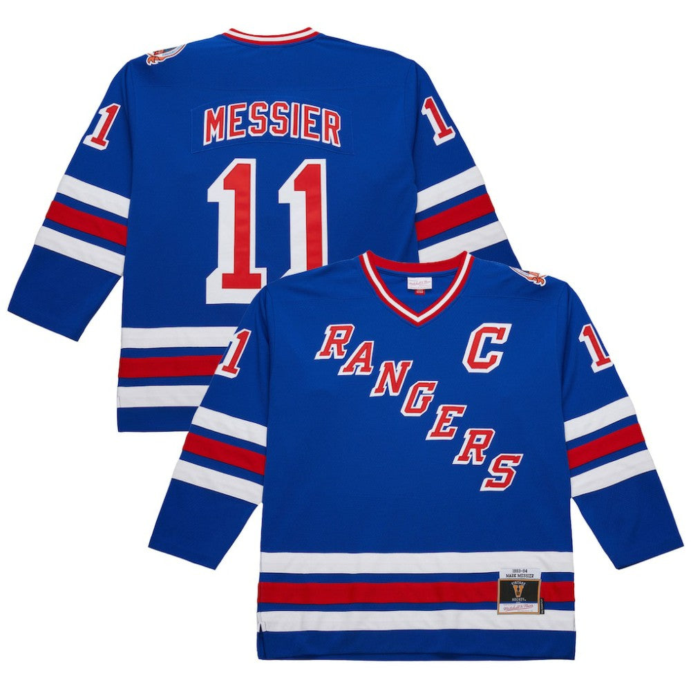 Mark Messier New York Rangers 1993-94 Power Play Jersey Royal