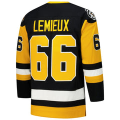 Mario Lemieux Pittsburgh Penguins 1991-92 Power Play Jersey Black