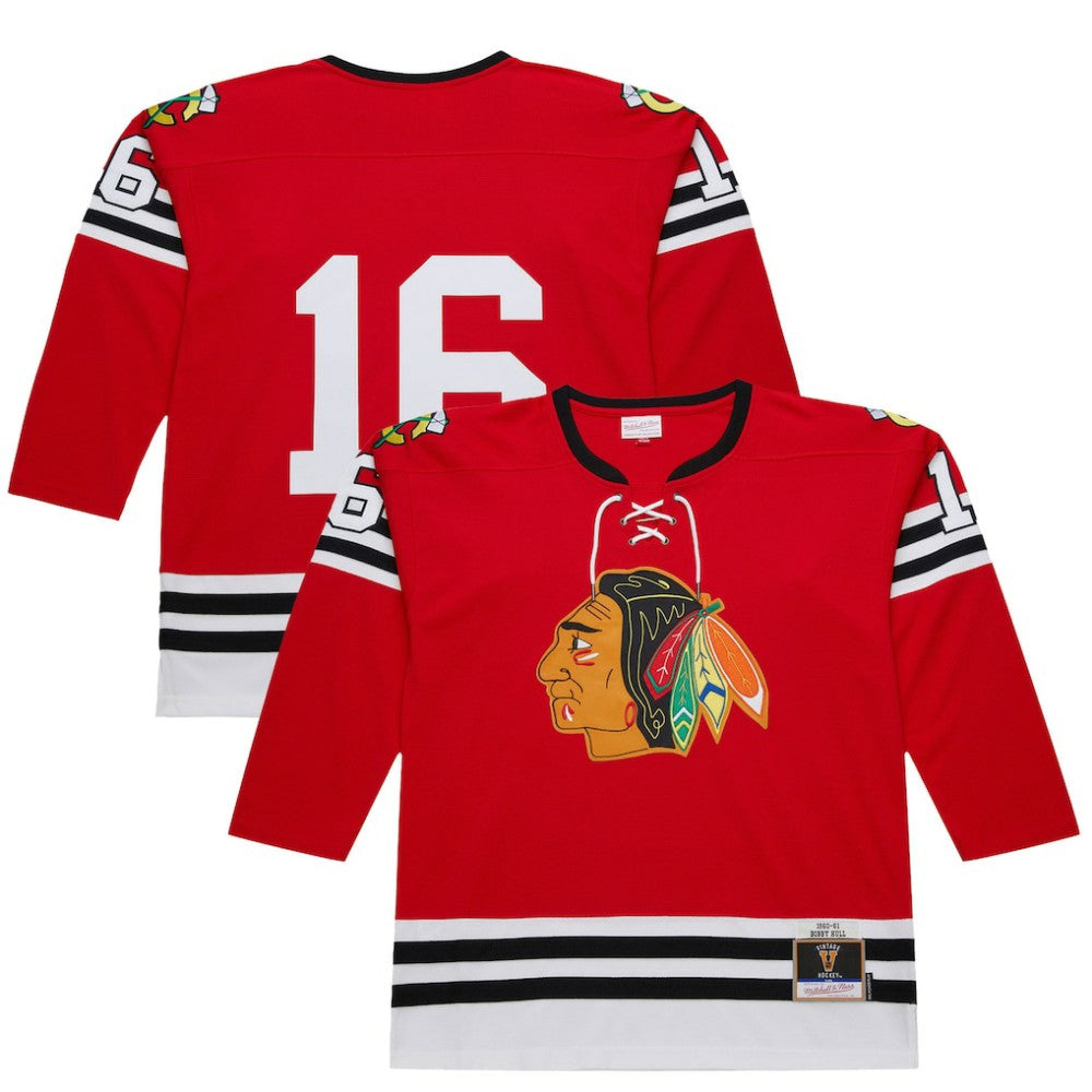 Bobby Hull Chicago Blackhawks 1960-61 Power Play Jersey Scarlet