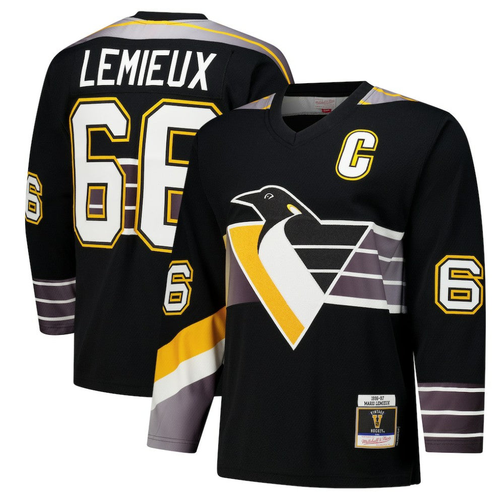 Mario Lemieux Pittsburgh Penguins 1996-97 Power Play Jersey Black