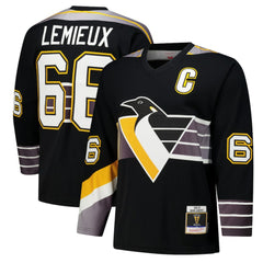 Mario Lemieux Pittsburgh Penguins 1996-97 Power Play Jersey Black