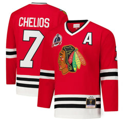 Chris Chelios Chicago Blackhawks 1991-92 Power Play Jersey Red