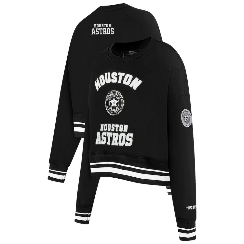 Houston Astros Pro Standard Women's Pearl Cropped Pullover Sweatshirt
Black