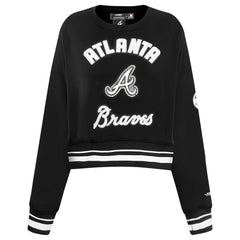 Atlanta Braves Pro Standard Women's Pearl Cropped Pullover Sweatshirt
Black