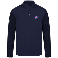 Chicago Cubs Levelwear Aztec Insignia 2.0 Quarter-Zip Pullover Top Navy