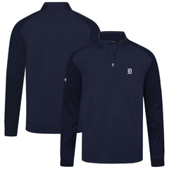 Detroit Tigers Levelwear Aztec Insignia 2.0 Quarter-Zip Pullover Top Navy