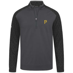 Pittsburgh Pirates Levelwear Aztec Insignia 2.0 Quarter-Zip Pullover Top Charcoal