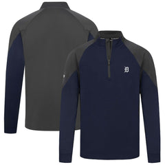 Detroit Tigers Levelwear Cadet Insignia 2.0 Raglan Quarter-Zip Jacket Navy