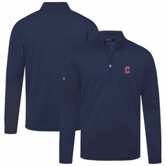 Cleveland Guardians Levelwear Heron Insignia 2.0 Quarter-Zip Jacket Navy
