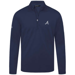 Atlanta Braves Levelwear Heron Insignia 2.0 Quarter-Zip Jacket Navy