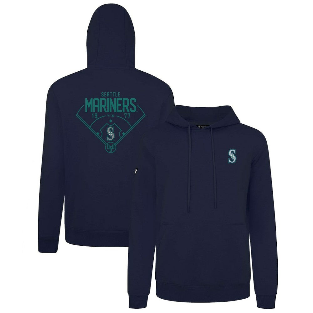 Seattle Mariners Levelwear Podium Primary Pullover Hoodie Navy