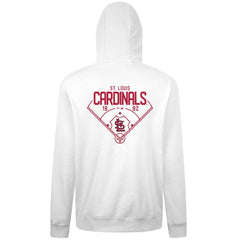 St. Louis Cardinals Levelwear Podium Primary Pullover Hoodie White