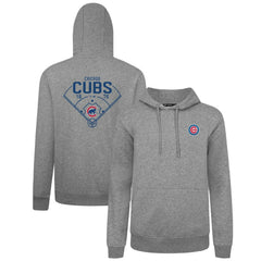 Chicago Cubs Levelwear Podium Primary Pullover Hoodie Gray