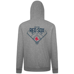 Boston Red Sox Levelwear Podium Primary Pullover Hoodie Gray