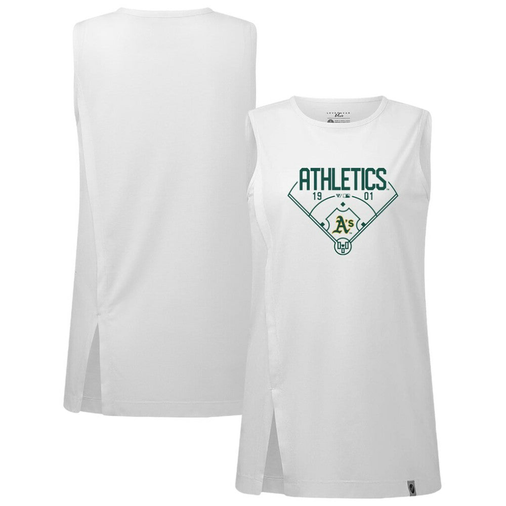 Athletics Levelwear Women's Influx Home Field Tank Top White