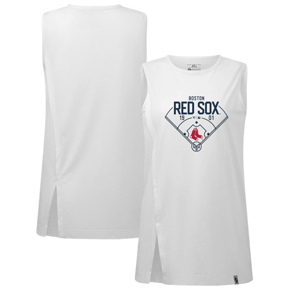 Boston Red Sox Levelwear Women's Influx Home Field Tank Top White