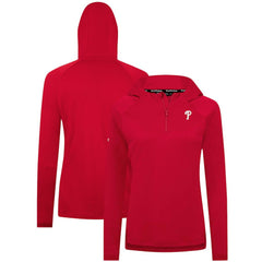 Philadelphia Phillies Levelwear Women's Raven Insignia 2.0 Quarter-Zip Jacket Red