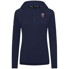 Minnesota Twins Levelwear Women's Raven Insignia 2.0 Quarter-Zip Jacket Navy