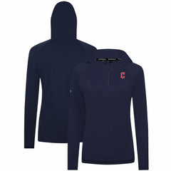 Cleveland Guardians Levelwear Women's Raven Insignia 2.0 Quarter-Zip Jacket Navy