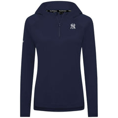 New York Yankees Levelwear Women's Raven Insignia 2.0 Quarter-Zip Jacket Navy