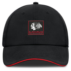 Chicago Blackhawks Fanatics Driver Adjustable Hat Black
