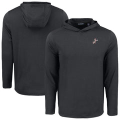 Cincinnati Reds Cutter & Buck Coastline Epic Comfort Recycled Eco Hoodie Long Sleeve T-Shirt Black
