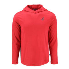 Cleveland Guardians Cutter & Buck Coastline Epic Comfort Recycled Eco Hoodie Long Sleeve T-Shirt Red