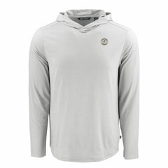 Milwaukee Brewers Cutter & Buck Coastline Epic Comfort Recycled Eco Hoodie Long Sleeve T-Shirt Gray