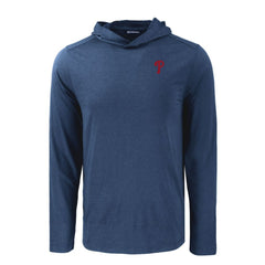 Philadelphia Phillies Cutter & Buck Coastline Epic Comfort Recycled Eco Hoodie Long Sleeve T-Shirt Navy