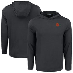 San Francisco Giants Cutter & Buck Coastline Epic Comfort Recycled Eco Hoodie Long Sleeve T-Shirt Black