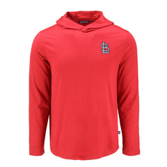 St. Louis Cardinals Cutter & Buck Coastline Epic Comfort Recycled Eco Hoodie Long Sleeve T-Shirt Red