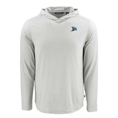 Tampa Bay Rays Cutter & Buck Coastline Epic Comfort Recycled Eco Hoodie Long Sleeve T-Shirt Gray