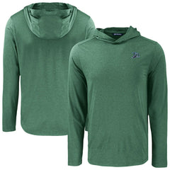 Tampa Bay Rays Cutter & Buck Coastline Epic Comfort Recycled Eco Hoodie Long Sleeve T-Shirt Hunter Green