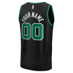 Boston Celtics Youth Fast Break Custom Replica Jersey - Black - Statement Edition